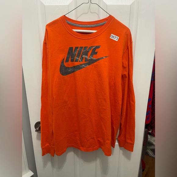 Nike Other - Nike 
Long sleeve t shirt regular fit 
Orange
XLarge 
Pullover 
Great condition